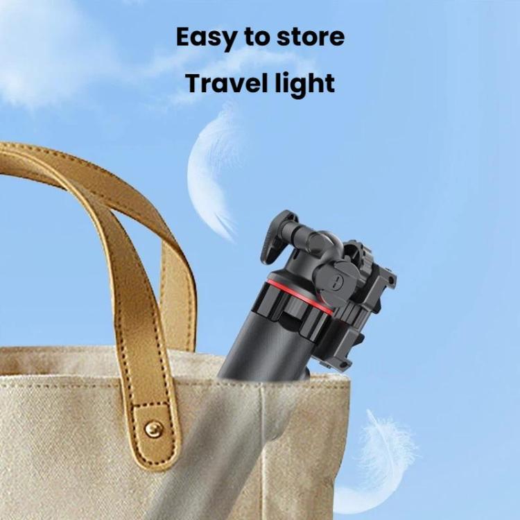 C15 Portable Remote Control Tripod Selfie Stick For Phone & Action Camera, 1/4 inch Adapter, Magnetic Quick-Release
