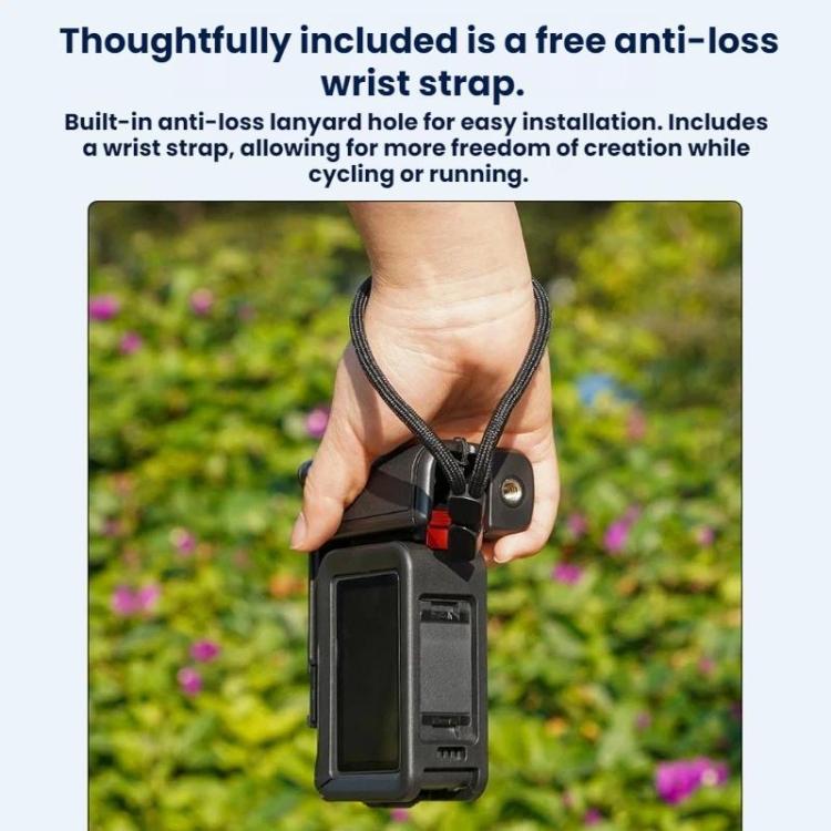 For DJI Osmo Action 6 Flymile Quick-Release Cage Protective Frame Street Photography Handle Kit