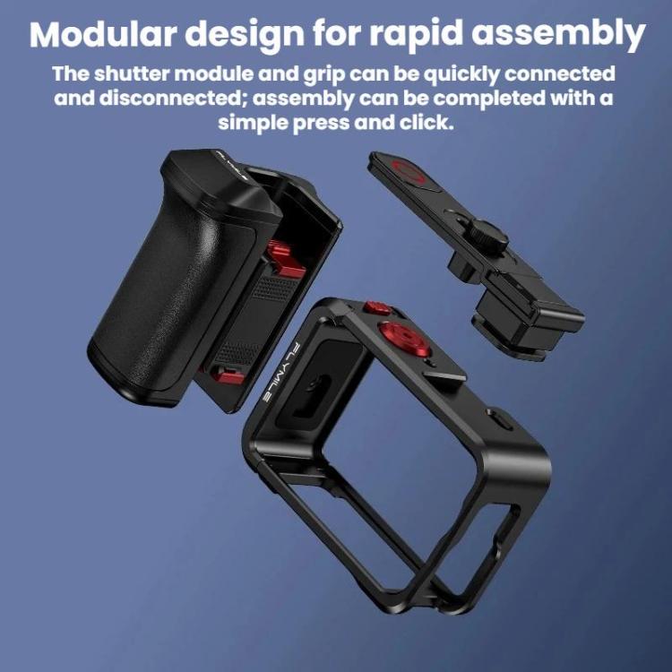 For DJI Osmo Action 6 Flymile Magnetic Quick-Release Base Handheld Shooting Sports Camera Accessory