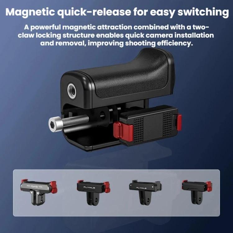 For DJI Osmo Action 6 Flymile Magnetic Quick-Release Base Handheld Shooting Sports Camera Accessory