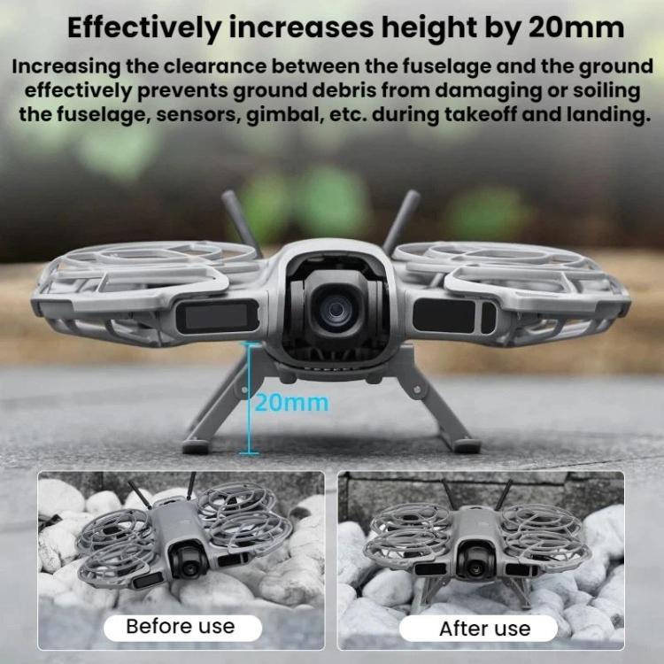 For DJI Neo 2 BRDRC Drone Foldable Height-Increasing Protective Landing Gear