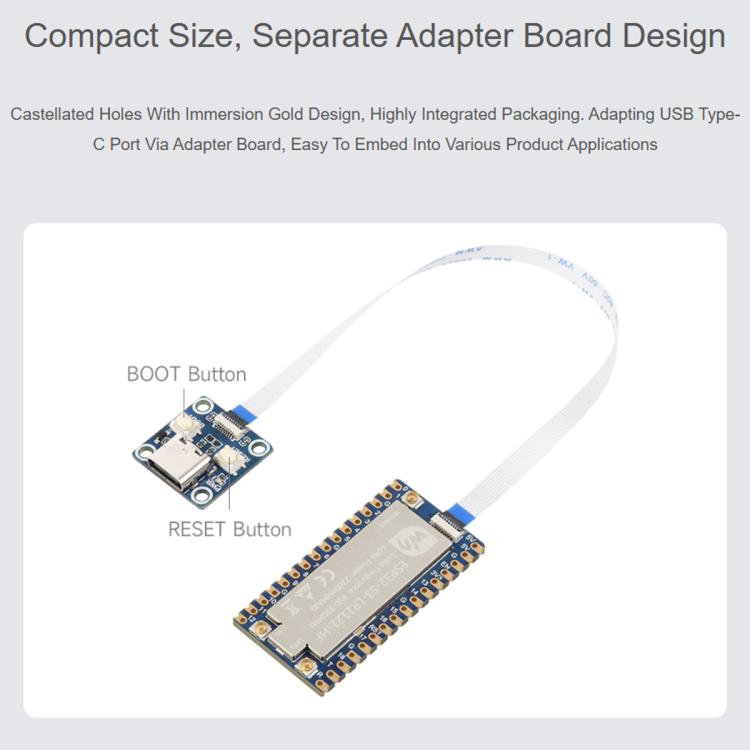 Waveshare ESP32-S3 LoRa Development Board With LR1121 3rd-Gen RF Chip, HF Version, LF Version, HF Kit, LF Kit