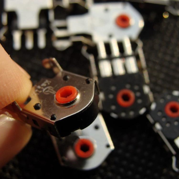 Kailh 5pcs Red Core Dustproof Mouse Scroll Wheel Encoder, 7mm, 9mm, 10mm, 11mm