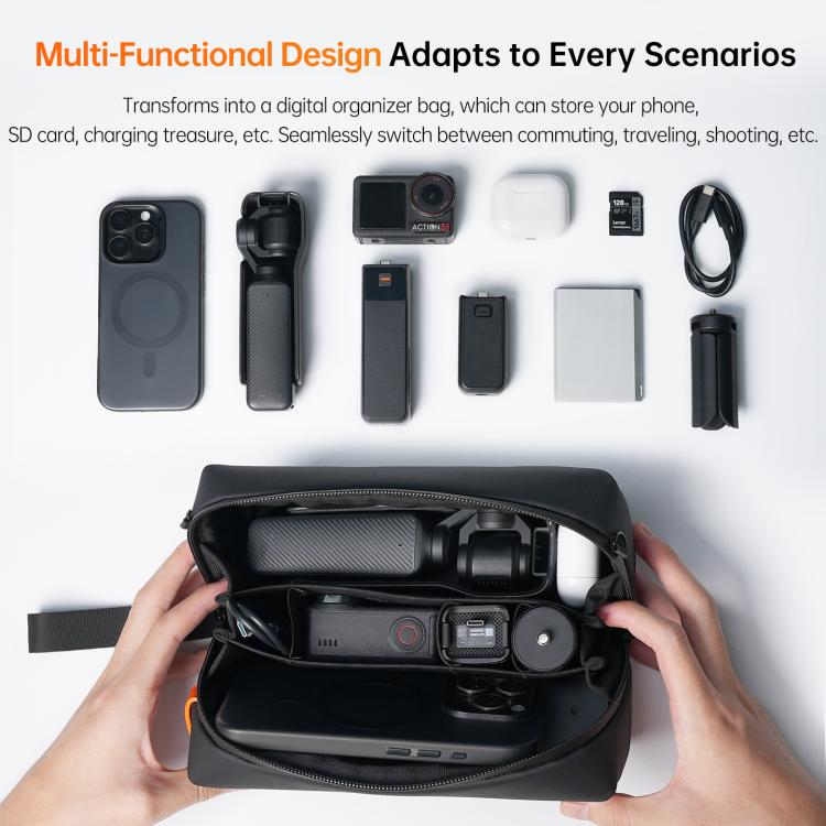 For DJI Osmo Pocket 3 / 4 Action Camera Shoulder Bag, LKTOP L-PPM-013