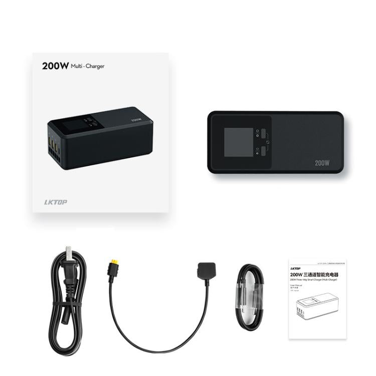 For DJI Air 3 / 3S LKTOP UC342 200W 3-Channel Charger Aerial Photography Charging Butler, US Plug, EU Plug