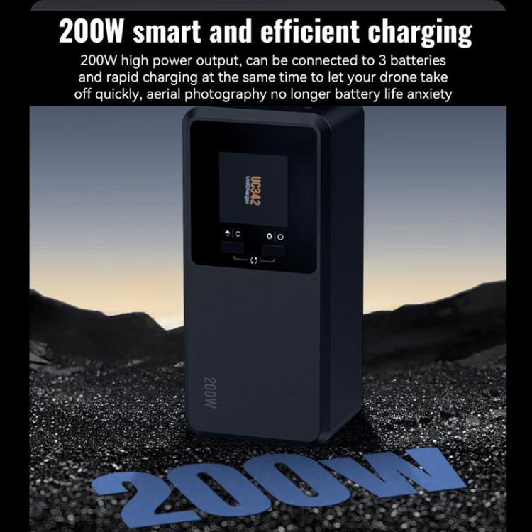For DJI Air 3 / 3S LKTOP UC342 200W 3-Channel Charger Aerial Photography Charging Butler, US Plug, EU Plug