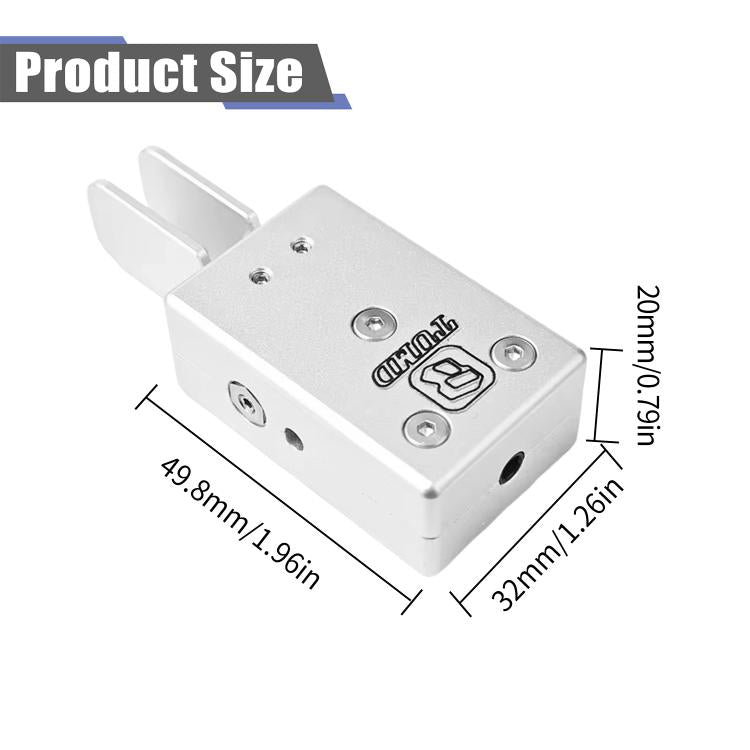 Portable Dual-Paddle Automatic Key Wireless Shortwave Morse Code, Silver