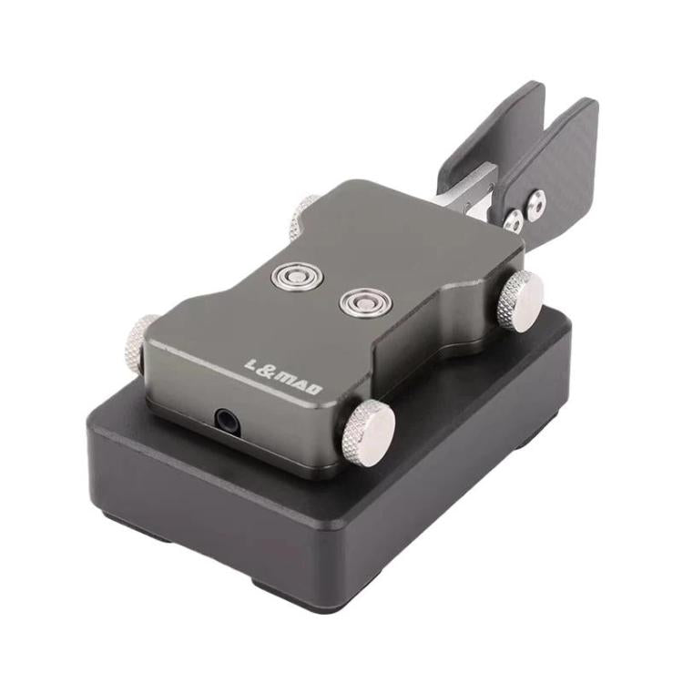 3.5mm Audio Dual-paddle Automatic Key Shortwave Radio Morse Code, Titanium Gray, Blue, Red