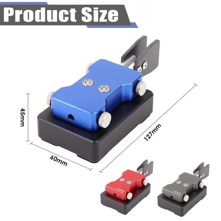 3.5mm Audio Dual-paddle Automatic Key Shortwave Radio Morse Code, Titanium Gray, Blue, Red