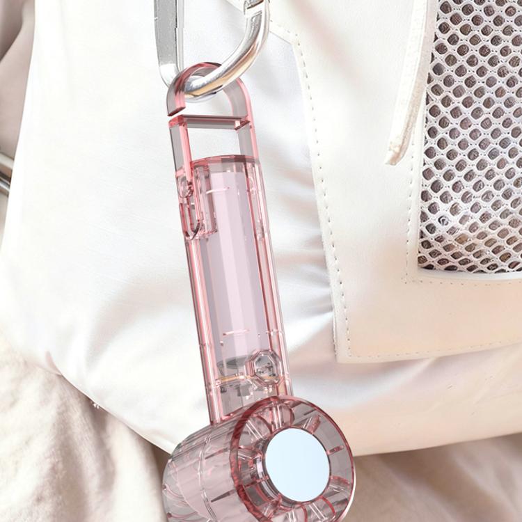 USB Charging Mirror Fan Outdoor Handheld Mini Fan With Carabiner Clip