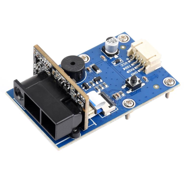 WAVESHARE Barcode QR Code Scanning Module Type E Metal Casing DPM Code Reading Onboard USB UART Dual Interfaces, 32387