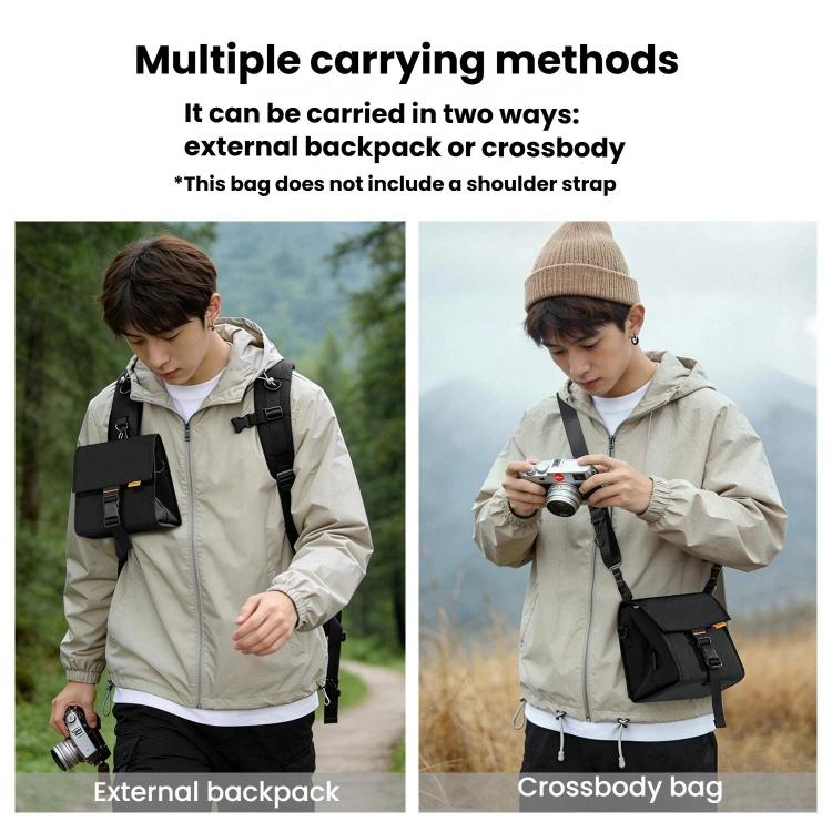 Cwatcun D258 Compact DSLR Mirrorless Camera Carry Case Outdoor Photography Bag, D258