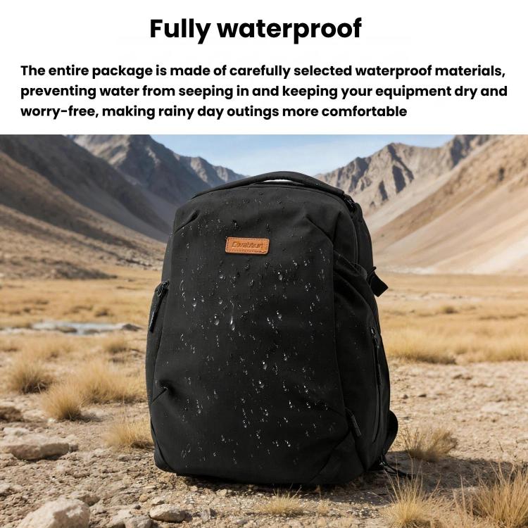 Cwatcun D248 Medium Camera Bag Waterproof High Capacity DSLR Digital Camera Backpack