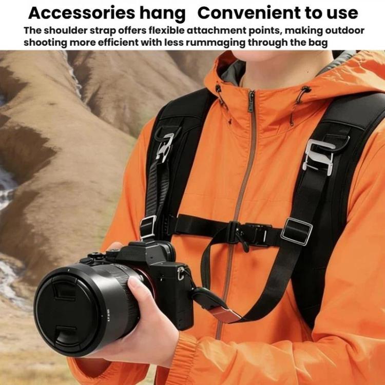 Cwatcun D248 Medium Camera Bag Waterproof High Capacity DSLR Digital Camera Backpack