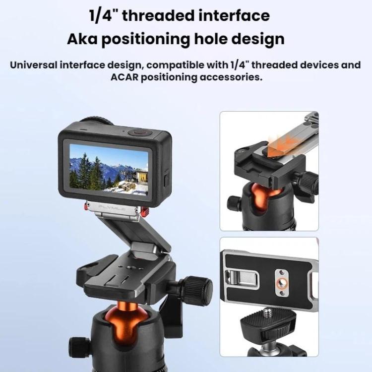 For DJI Osmo Action 6 / Nano Flymile Magnetic Quick-Release Tripod Bracket and Carabiner Clip, AC6035