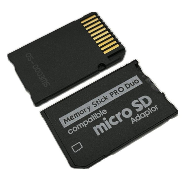 Memory Stick Pro Duo Adapter for Sony PSP Game Console SD Card / TF to MS Card Converter, SD Card / TF to MS Card