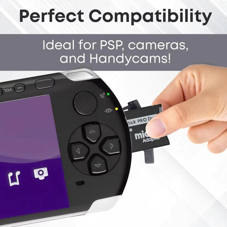 Memory Stick Pro Duo Adapter for Sony PSP Game Console SD Card / TF to MS Card Converter, SD Card / TF to MS Card