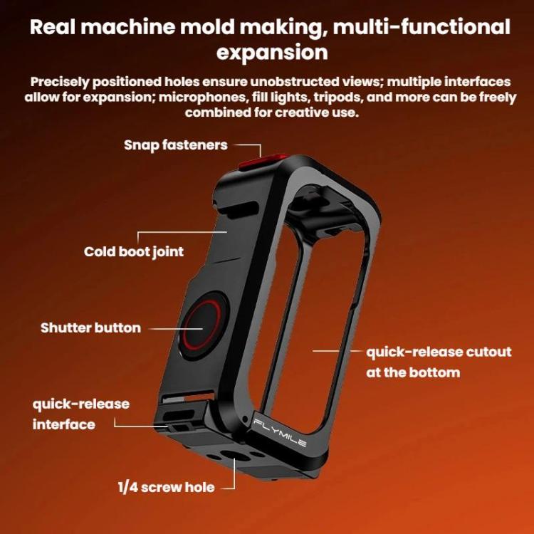 For DJI Osmo Nano Flymile Metal Cage Protective Case Extension Frame, ON015