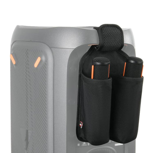 For JBL Partybox Series Microphone Holder Universal Storage Bag Strap Mount, Bag (Black)