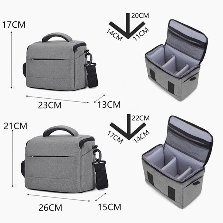 DSLR Camera Shoulder Bag Mirrorless Camera Bag, Small Gray, Small Black, Large Gray, Large Black