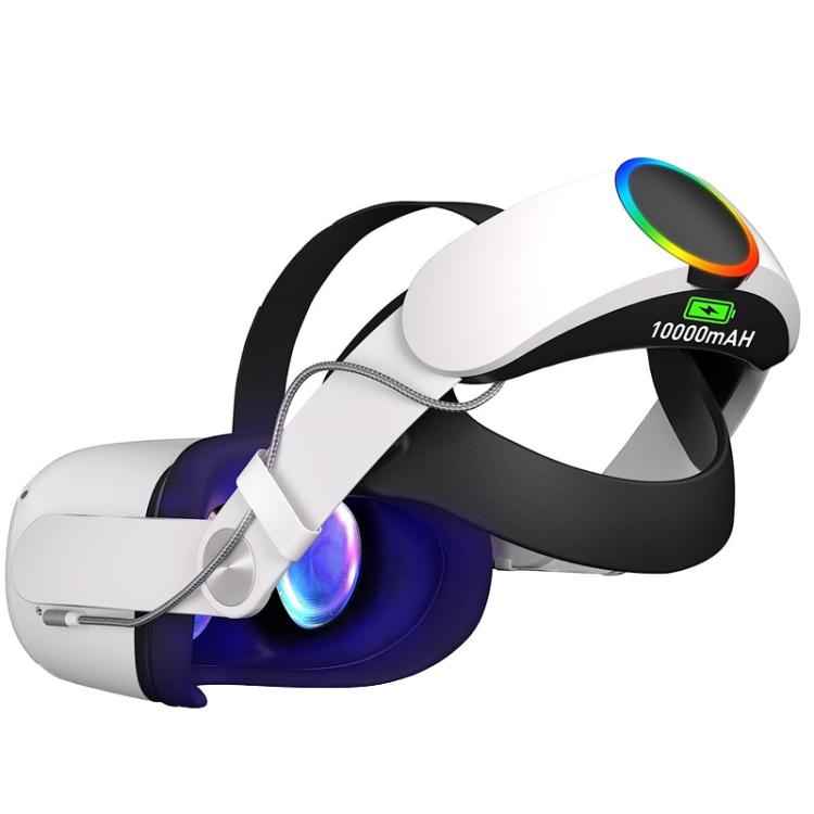 10000mAh Battery With Adjustable Replacement Headband Gaming VR Accessories, For Meta Quest 3 / 3S Q8L-3, For Meta Quest 2 Q8L, For Meta Quest 2 Q8, For Meta Quest 3 / 3S Q8-3