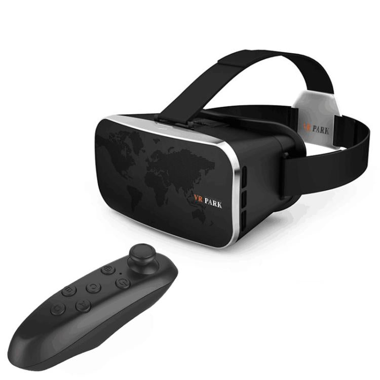 VRPARK V3 Mobile VR Headset for 3D Movies & Games Universal Smartphone VR Glasses, With Y1 Remote Controller, Without Remote