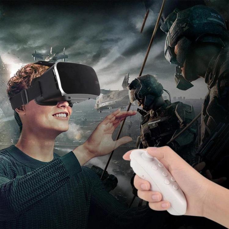 VRPARK V3 Mobile VR Headset for 3D Movies & Games Universal Smartphone VR Glasses, With Y1 Remote Controller, Without Remote