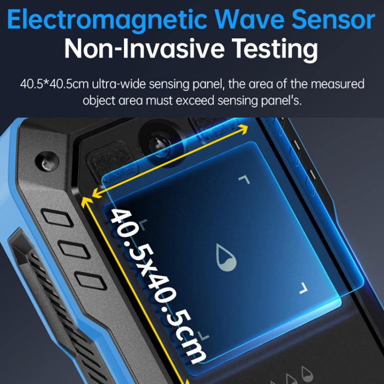 FNIRSI Wood Panel Moisture Tester Wall Surface Humidity Detector, Blue