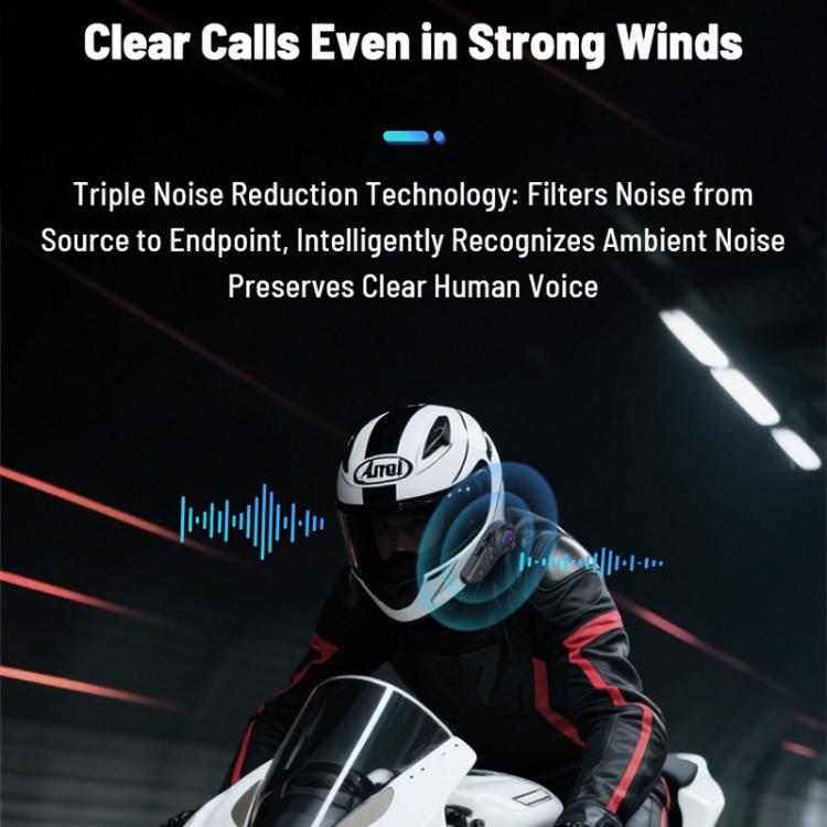 Motorcycle Helmet Waterproof Wireless Bluetooth Earphone, LX3