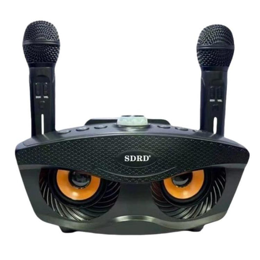 SDRD SD306S Wireless Bluetooth Speaker With Dual Microphone Portable Karaoke Machine For Singing & Live Stream