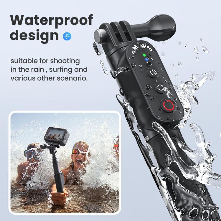 AMagisn Selfie Stick With Remote For Action Cameras & Smartphones, 5.1 Bluetooth, Extendable To 40in, Claw, 1/4 Inch, Ballhead Claw, Ballhead 1/4 Inch