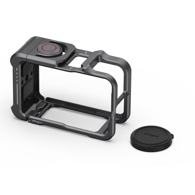 For DJI OSMO Action 5 Pro /4/3 aMagisn Metal Camera Cage2.0 Quick Release Protective Frame with Silicone Lens Cap, Action 5 Pro /4/3 Metal Cage