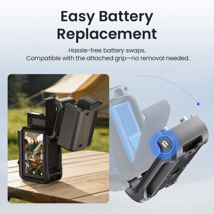For DJI OSMO Action 5 Pro /4/3 aMagisn Metal Camera Cage2.0 Quick Release Protective Frame with Silicone Lens Cap, Action 5 Pro /4/3 Metal Cage