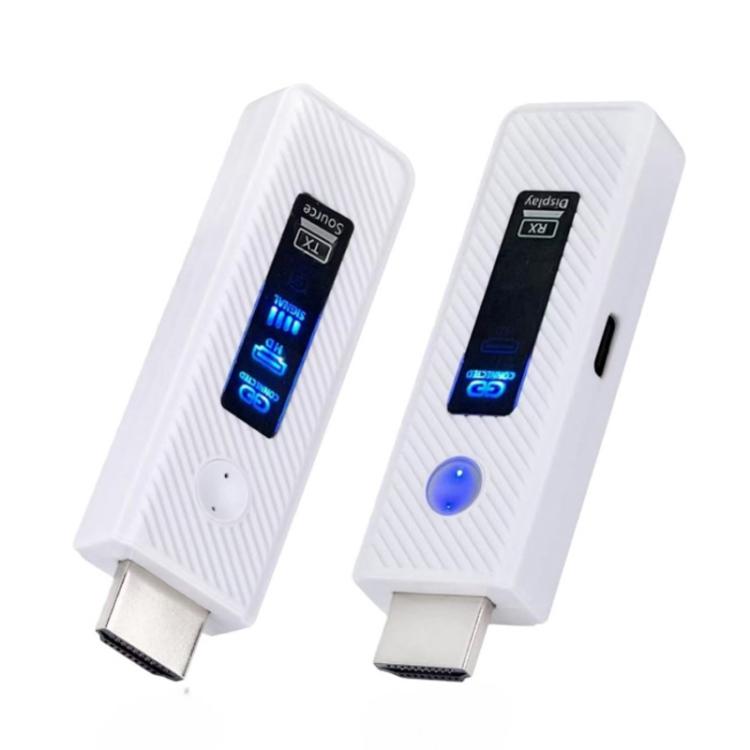 2 In 1 Wireless HDMI Transmitter 60m Mirroring Device Laptops PC 1080P 60Hz Wireless Extender