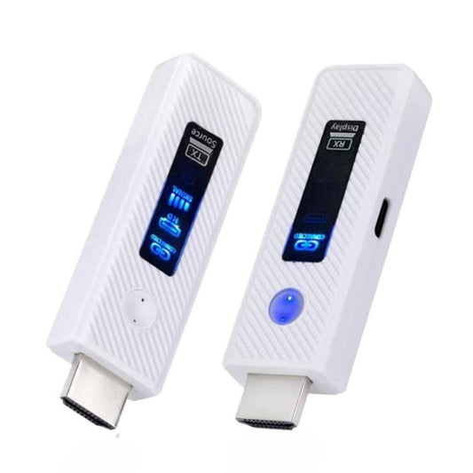 2 In 1 Wireless HDMI Transmitter 60m Mirroring Device Laptops PC 1080P 60Hz Wireless Extender