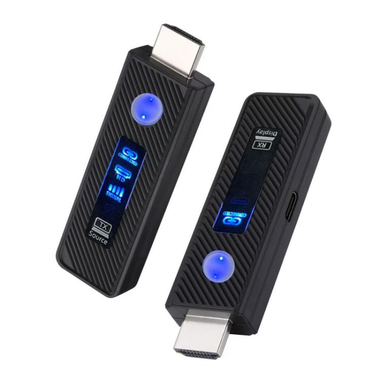 2 In 1 Wireless HDMI Transmitter 60m Mirroring Device Laptops PC 1080P 60Hz Wireless Extender