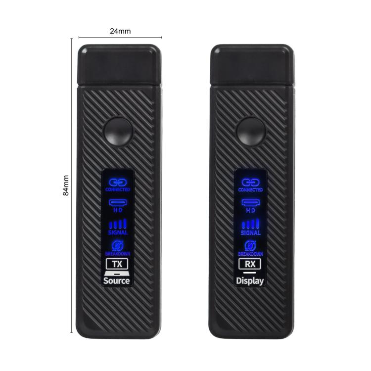 2 In 1 Wireless HDMI Transmitter 60m Mirroring Device Laptops PC 1080P 60Hz Wireless Extender