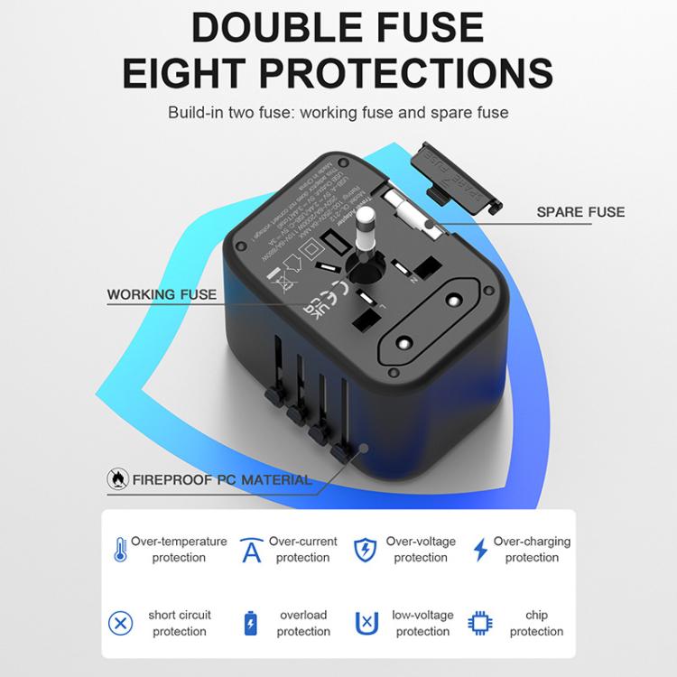 PD20W Multi-Function Travel Charger GaN 2 USB + 2 Type-C Universal Fast Charging, 212PQ