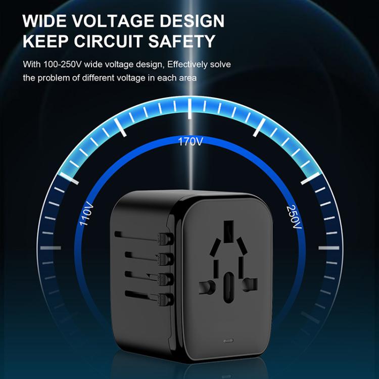 PD20W Multi-Function Travel Charger GaN 2 USB + 2 Type-C Universal Fast Charging, 212PQ