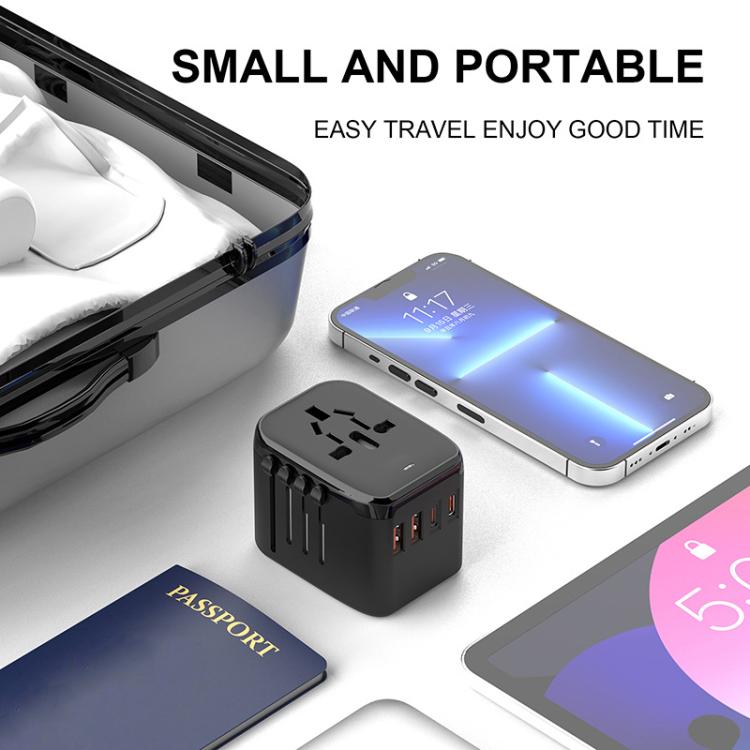 PD20W Multi-Function Travel Charger GaN 2 USB + 2 Type-C Universal Fast Charging, 212PQ
