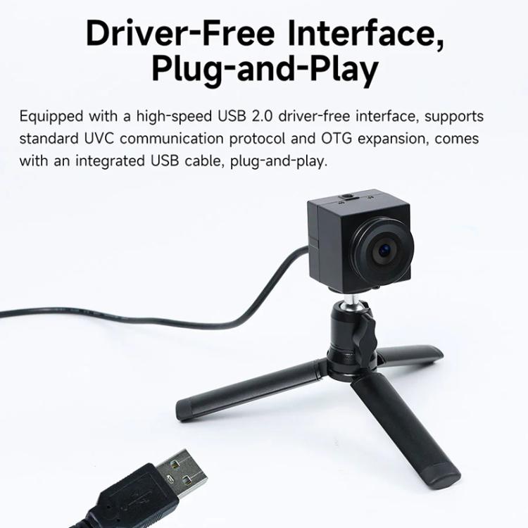 YAHBOOM Industrial USB AI Vision Camera 5MP Distortion-Free Lens, Above 2K Resolution For Raspberry Pi/Jetson/RDK/PC, 5MP No Tripod, 5MP With Metal Tripod