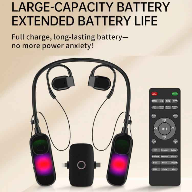 Live Broadcast All-In-One Headset With Sound Card Wireless Neck-Worn Microphone, G10T