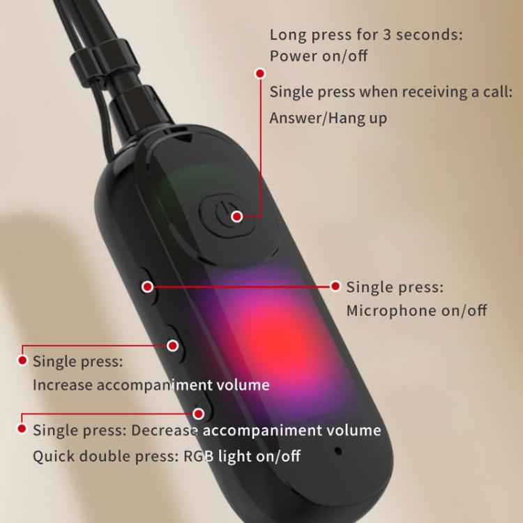 Live Broadcast All-In-One Headset With Sound Card Wireless Neck-Worn Microphone, G10T