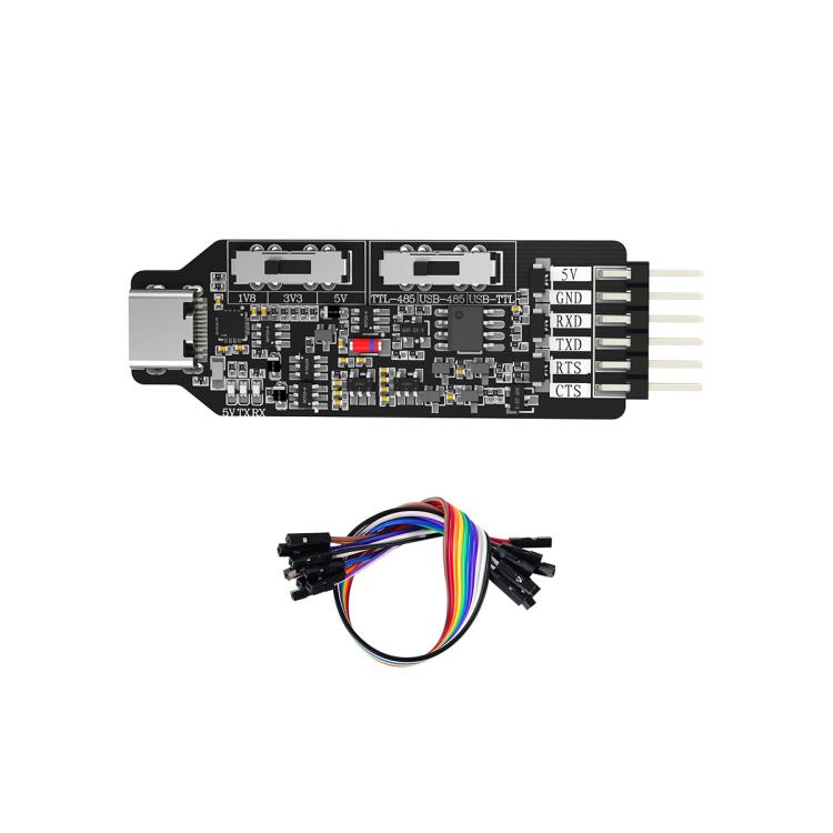 YAHBOOM USB Multi-Protocol Serial Converter Module For STM32, ESP32, RPi, Module, Module + DuPont Wire, Module + DuPont wire + Type-C