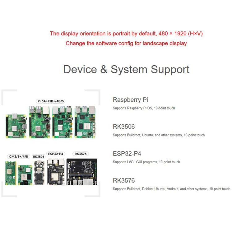 8.8 Inch DSI Capacitive Touch Display, IPS Panel, 10-Point Touch, Supports Backlight Adjustment Via Software, Waveshare 33641