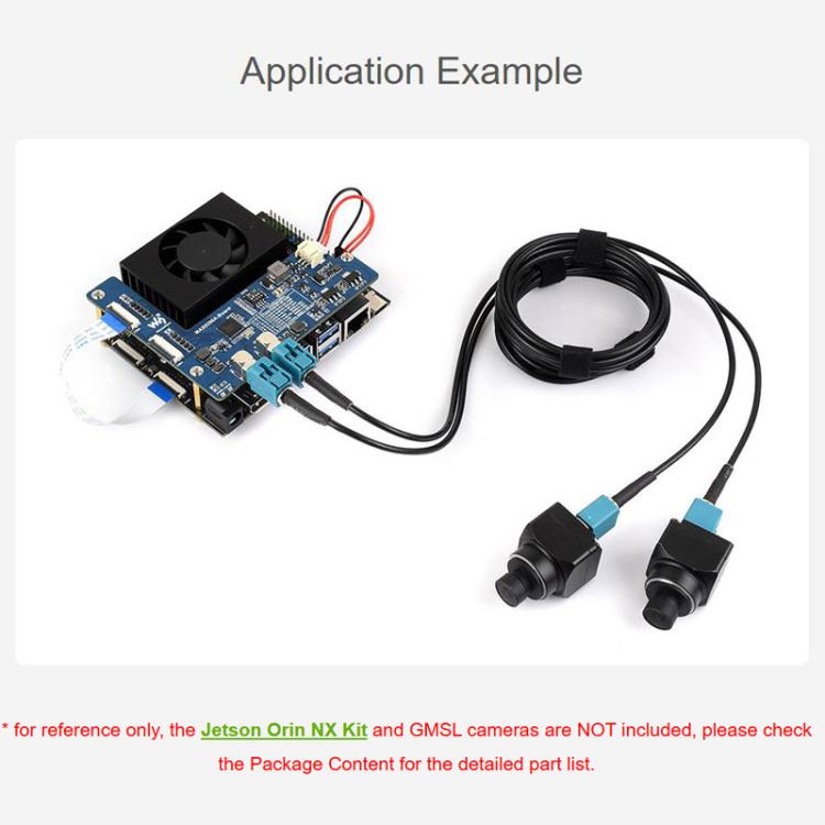 2-Ch GMSL Camera Adapter Board Equipped With MAX9296A Deserializer High-Speed And Low-Latency Serial Transmission, Waveshare 33623