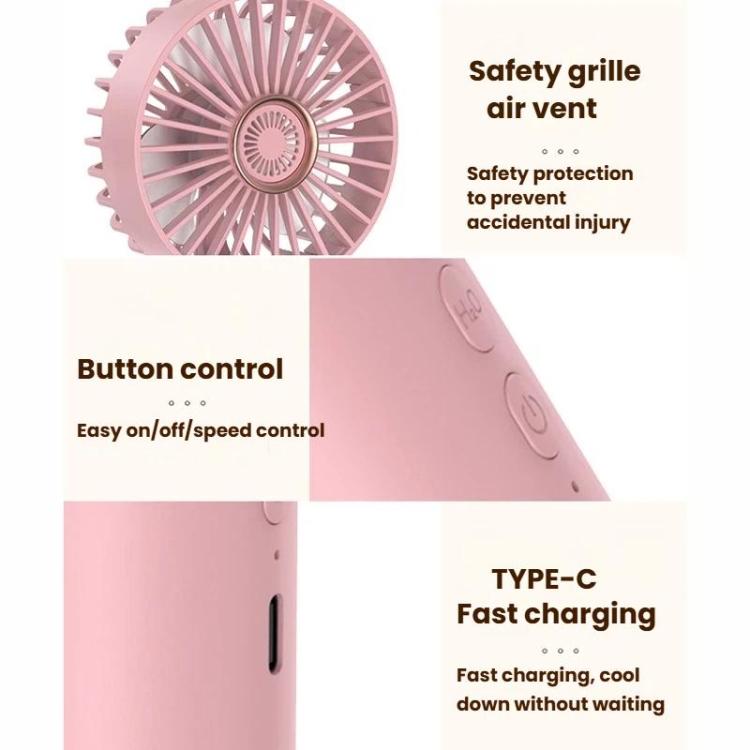 SL620 Mist-Enhanced Hydrating Fan Office Desk Quiet High-Power Charging Mini Handheld Fan