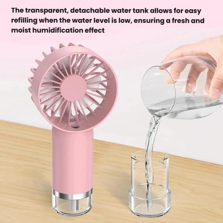 SL610 Handheld Mist Fan Quiet Mini Portable High-Power Rechargeable Desktop Fan