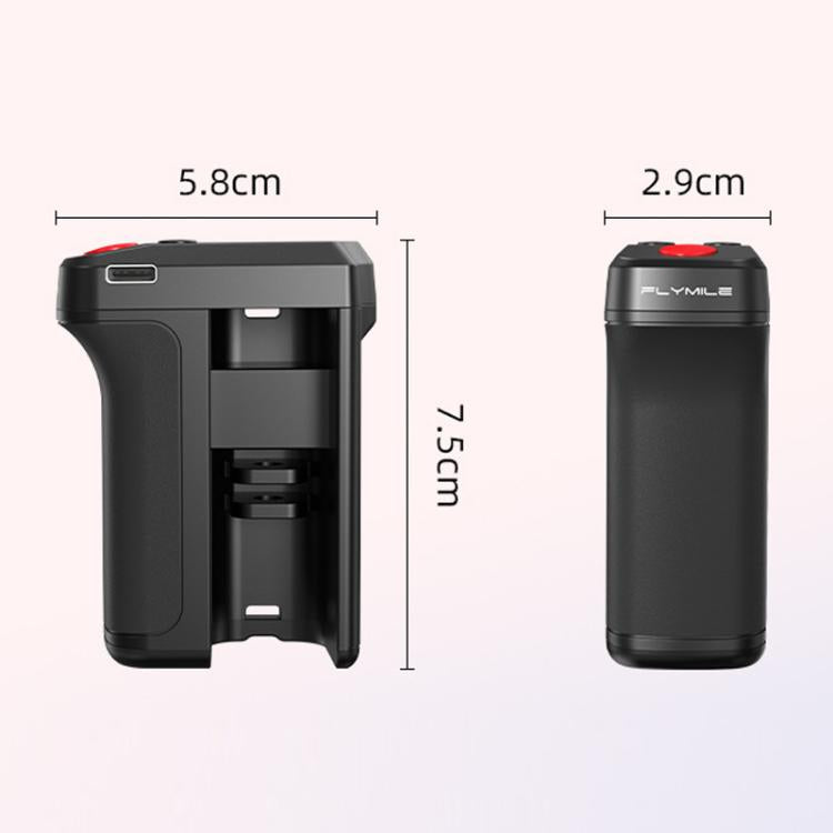 For DJI Osmo Action 5 Pro / 6 Flymile Bluetooth Street Photography Handle Magnetic Quick-Release Base