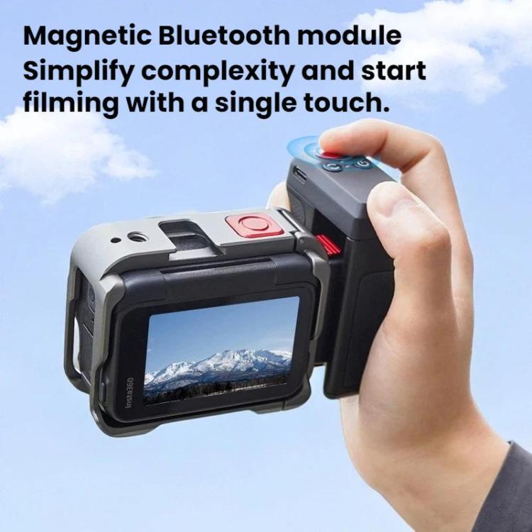 For DJI Osmo Action 5 Pro / 6 Flymile Bluetooth Street Photography Handle Magnetic Quick-Release Base